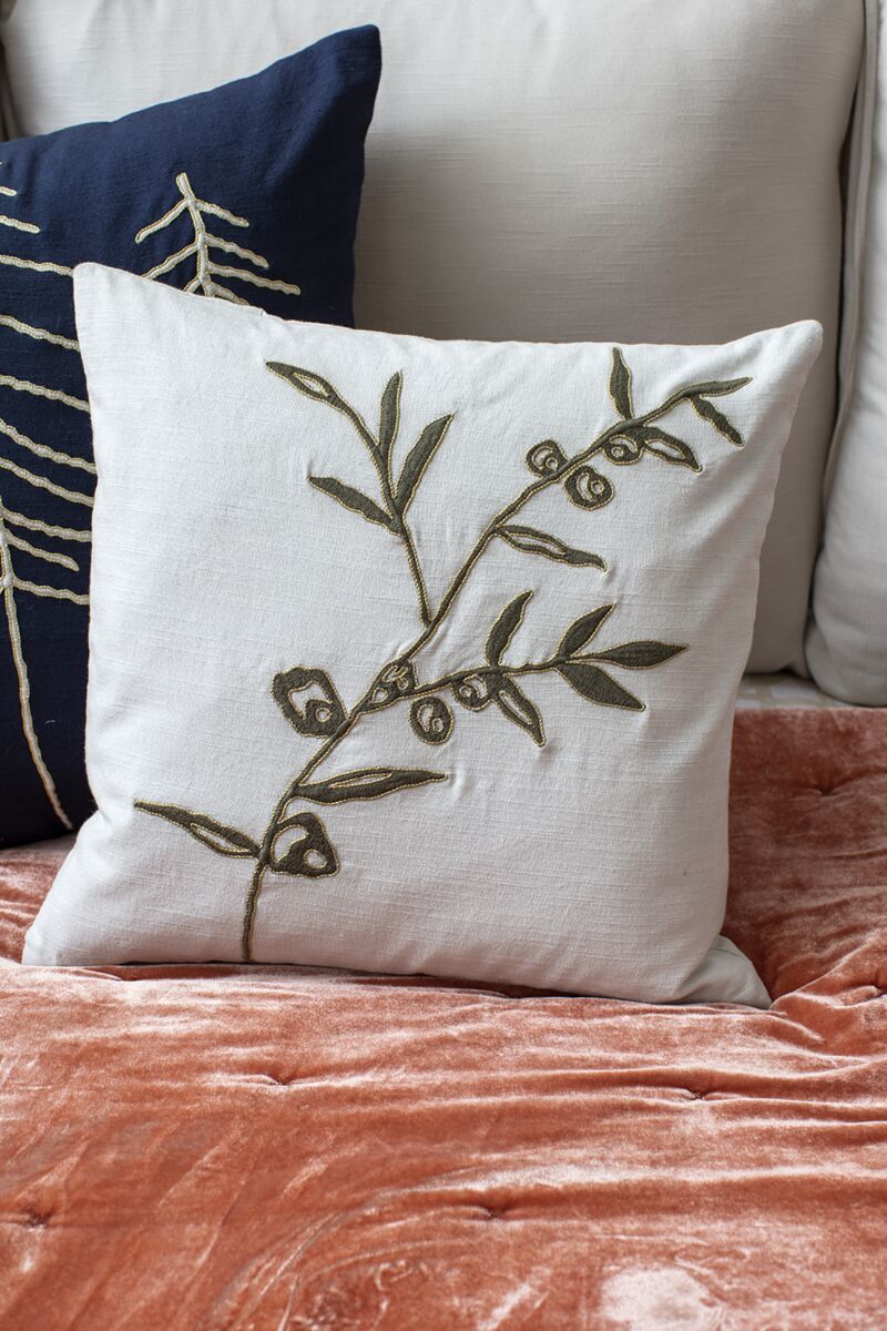 Design Shop Off-White Terran Pillow Case, 16"x 16".