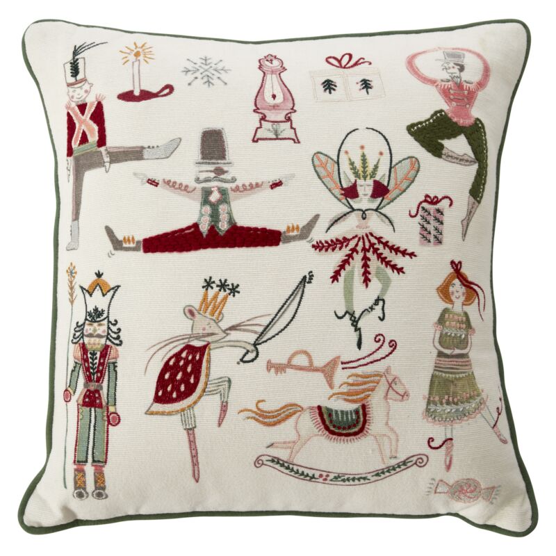 Design Shop Nutcracker'S Waltz Pillow White