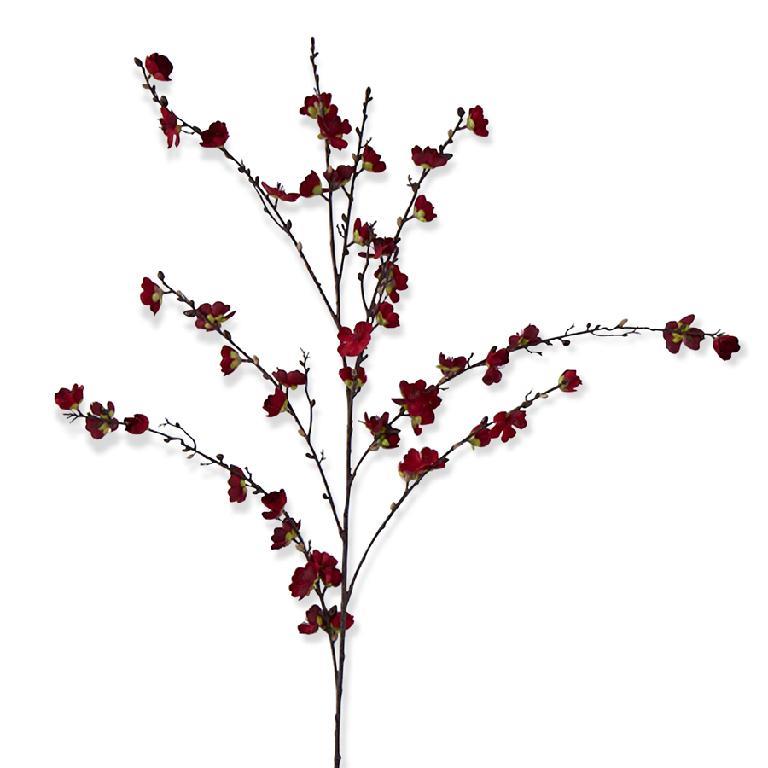 Design Shop 50 Inch Red Cherry Blossom Stem