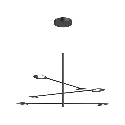 Kuzco Lighting - CH90136-BK - LED Chandelier - Rotaire - Black