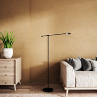Kuzco Lighting - FL90155-BK - LED Floor Lamp - Rotaire - Black