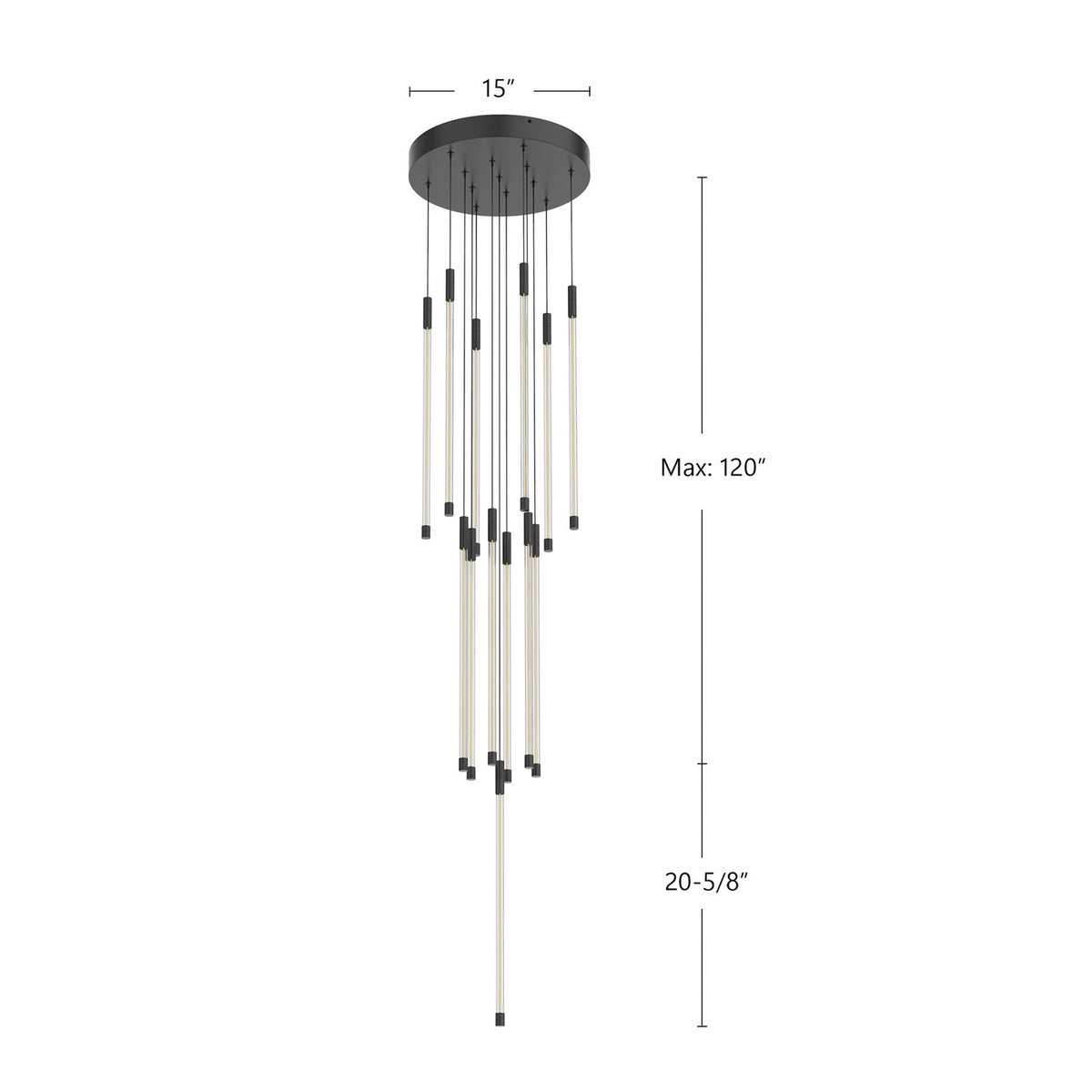 Kuzco Lighting - MP75121-BK - LED Pendant - Motif - Black