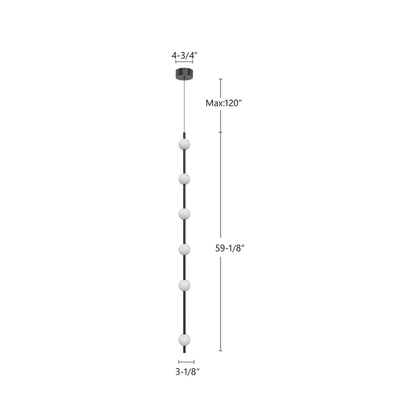 Kuzco Lighting - PD14760-BK - LED Pendant - Misaki - Black