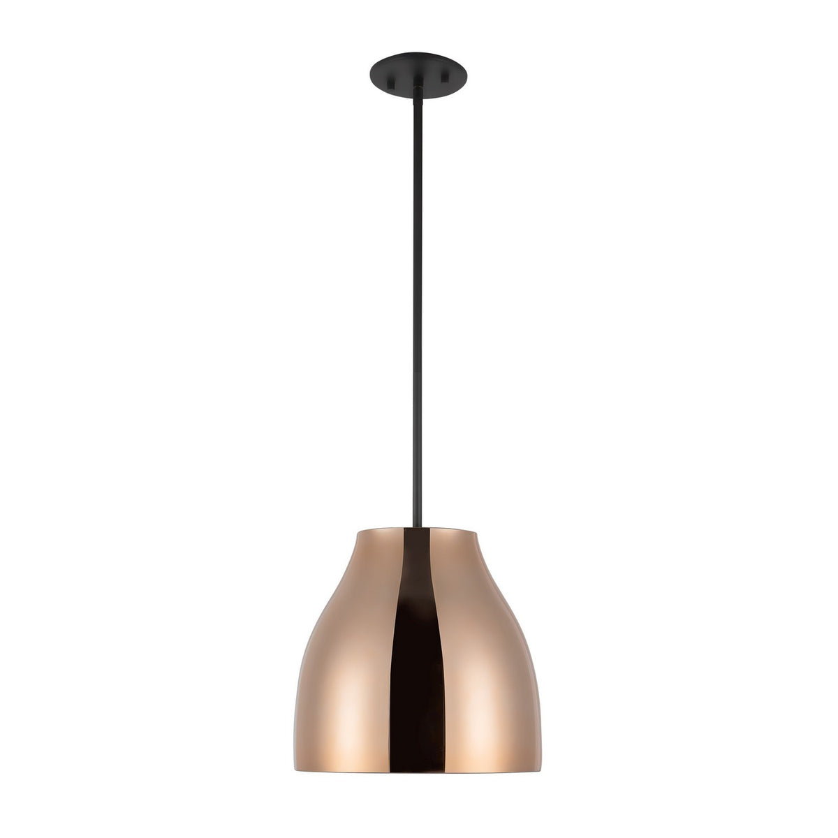 Kuzco Lighting - PD62012-BK/CP - LED Pendant - Trinity - Black/Copper