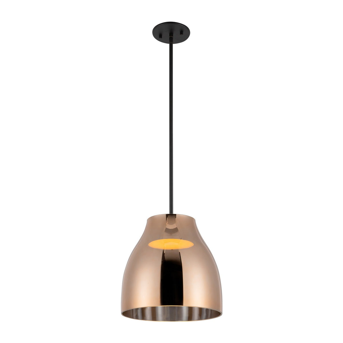 Kuzco Lighting - PD62012-BK/CP - LED Pendant - Trinity - Black/Copper