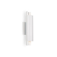 Kuzco Lighting - WS41216-WH/SV - LED Wall Sconce - Dela - White/Silver