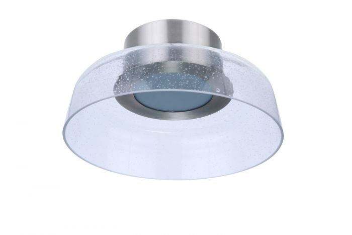 Craftmade LED Flushmount from the Centric collection in Brushed Polished Nickel finish