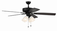 Craftmade - P114FB5-52FBGW - 52" Ceiling Fan - Pro Plus 114 - Flat Black