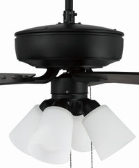 Craftmade - P114FB5-52FBGW - 52" Ceiling Fan - Pro Plus 114 - Flat Black