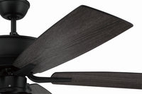 Craftmade - P114FB5-52FBGW - 52" Ceiling Fan - Pro Plus 114 - Flat Black