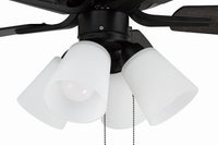 Craftmade - P114FB5-52FBGW - 52" Ceiling Fan - Pro Plus 114 - Flat Black