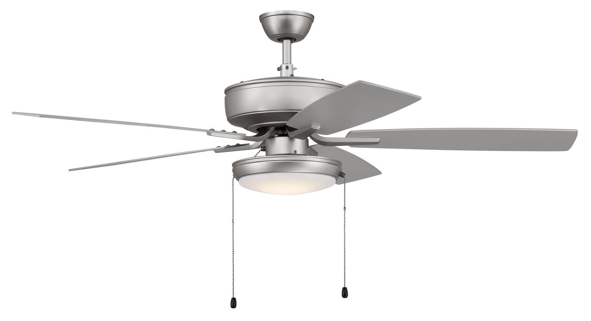 Craftmade - P119BN5-52BNGW - 52" Ceiling Fan - Pro Plus 119 - Brushed Nickel