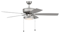 Craftmade - P119BN5-52BNGW - 52" Ceiling Fan - Pro Plus 119 - Brushed Nickel