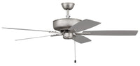 Craftmade - P52BN5-52BNGW - 52" Ceiling Fan - Pro Plus 52 Fan - Brushed Nickel