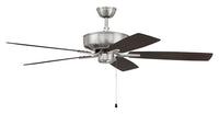 Craftmade - P52BNK5-52DWGWN - 52" Ceiling Fan - Pro Plus 52 Fan - Brushed Polished Nickel