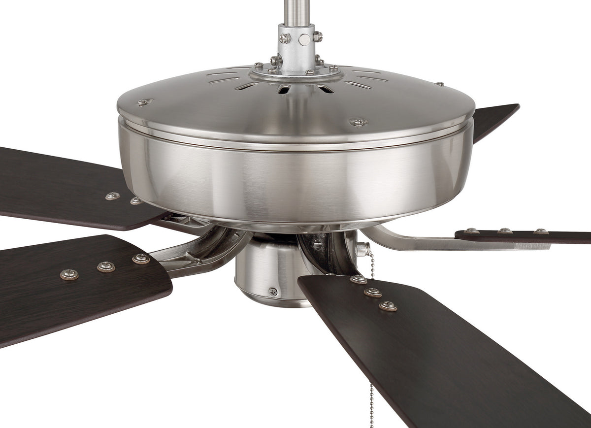 Craftmade - P52BNK5-52DWGWN - 52" Ceiling Fan - Pro Plus 52 Fan - Brushed Polished Nickel