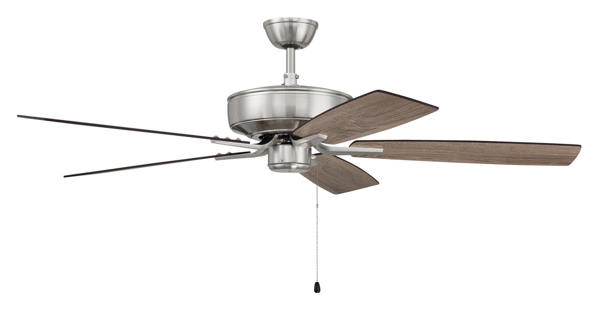 Craftmade - P52BNK5-52DWGWN - 52" Ceiling Fan - Pro Plus 52 Fan - Brushed Polished Nickel