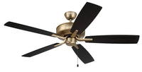 Craftmade - P52SB5-52BWNFB - 52" Ceiling Fan - Pro Plus 52 Fan - Satin Brass