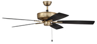 Craftmade - P52SB5-52BWNFB - 52" Ceiling Fan - Pro Plus 52 Fan - Satin Brass