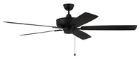 Craftmade - S60FB5-60FBGW - 60" Ceiling Fan - Super Pro 60 - Flat Black