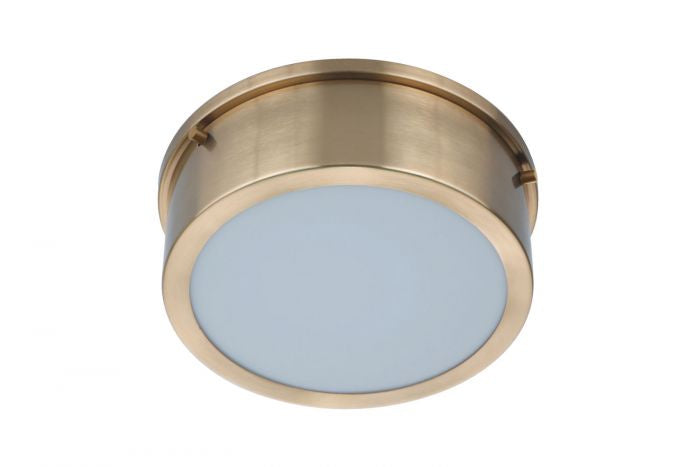 Craftmade LED Flushmount from the Fenn collection in Satin Brass finish