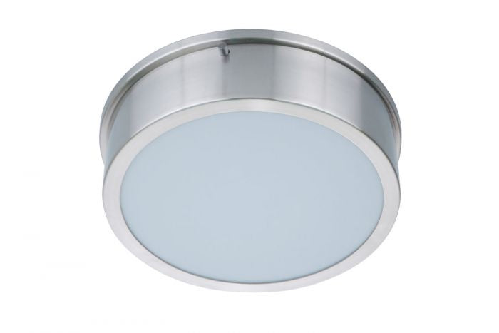 Craftmade LED Flushmount from the Fenn collection in Brushed Polished Nickel finish