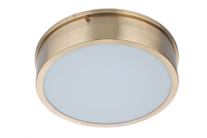 Craftmade LED Flushmount from the Fenn collection in Satin Brass finish