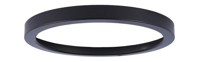 Craftmade - X9206-TRIM-FB - 6"Flushmount Optional Trim - LED Flushmount - Flat Black