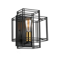 Artcraft - AC11737BK - One Light Wall Sconce - Artisan - Black and Brushed Brass