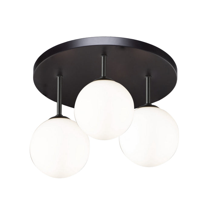 Artcraft LED Semi-Flush Mount from the Comet collection in Semi Matte Black finish