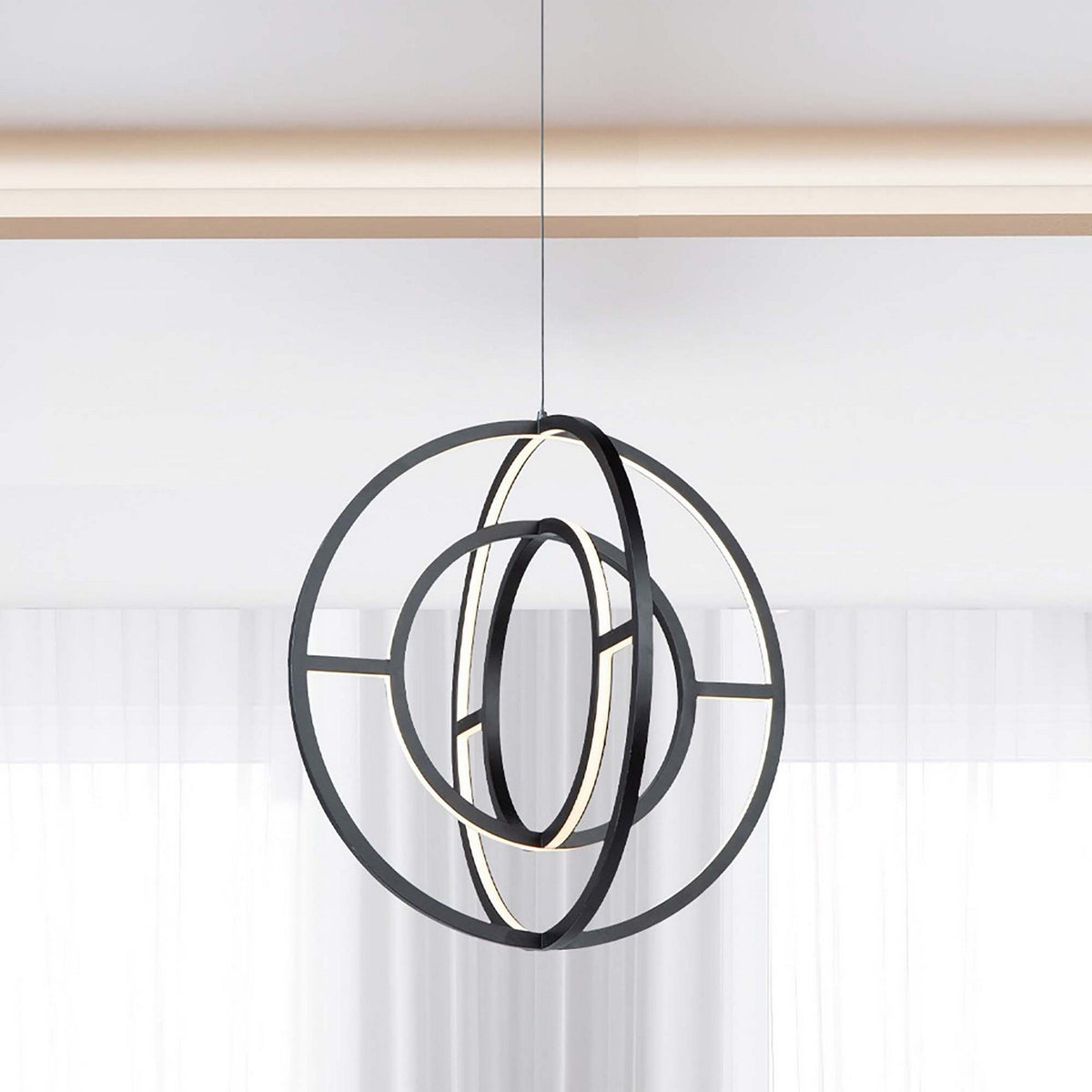 Artcraft - AC6660BK - LED Chandelier - Celestial - Matte Black
