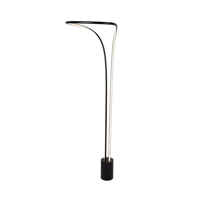 Artcraft LED Floor Lamp from the Cortina collection in Matte Black finish