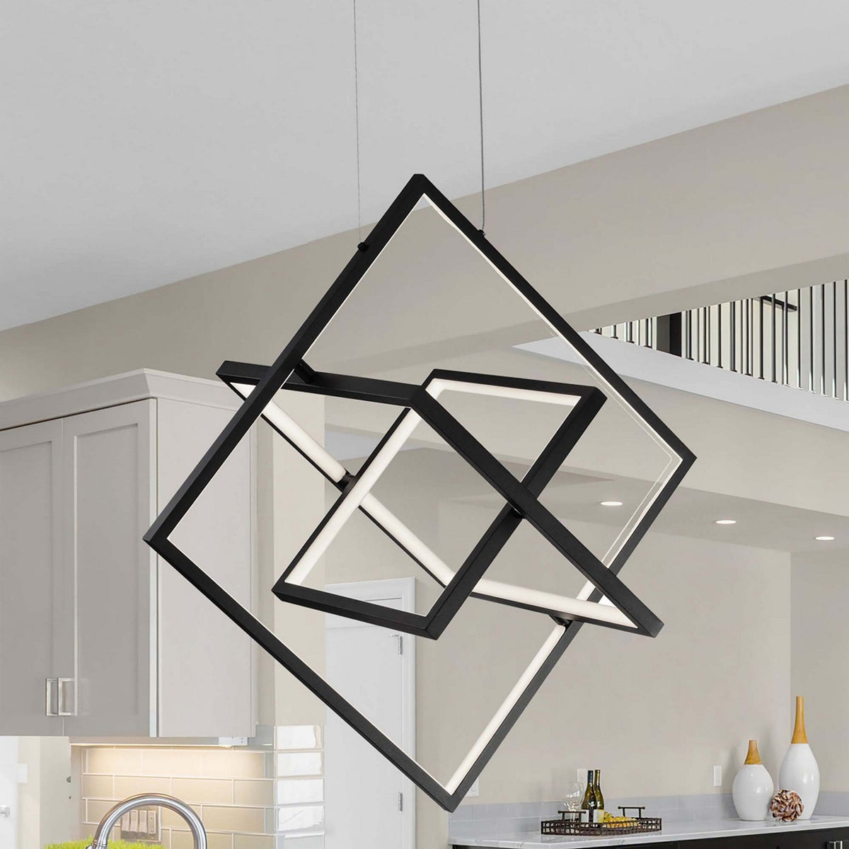 Artcraft - AC7628BK - LED Pendant - Graymar - Black