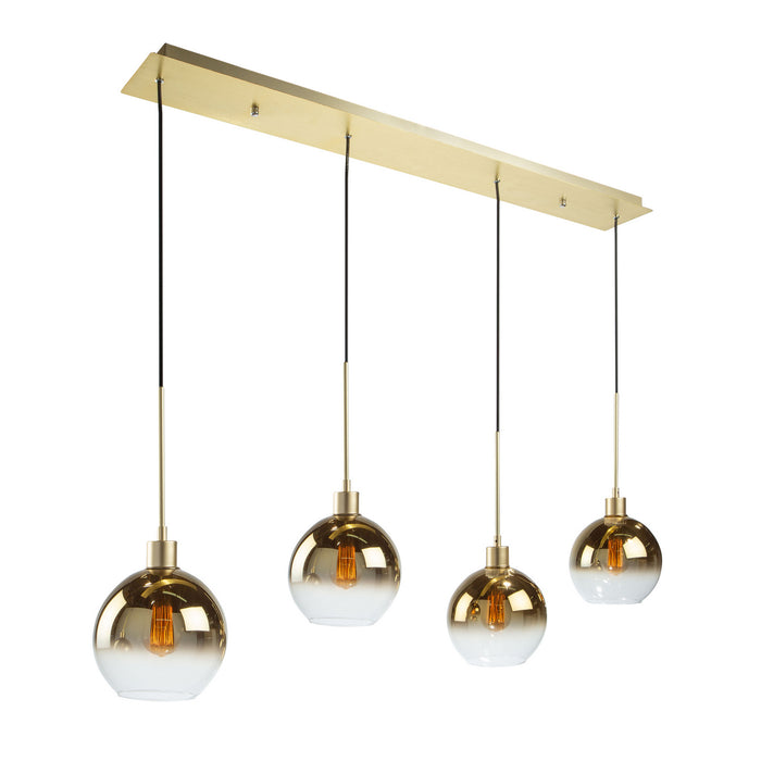 Artcraft Four Light Island Pendant from the Morning Mist collection in Gold finish