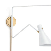 Regina Andrew - 15-1135WTNB - Two Light Wall Sconce - Spyder - White