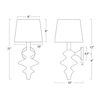 Regina Andrew - 15-1140 - One Light Wall Sconce - Hope - White