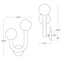 Regina Andrew - 15-1144L-NB - LED Wall Sconce - Happy - Natural Brass