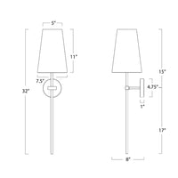 Regina Andrew - 15-1152 - One Light Wall Sconce - Toni - Natural Brass