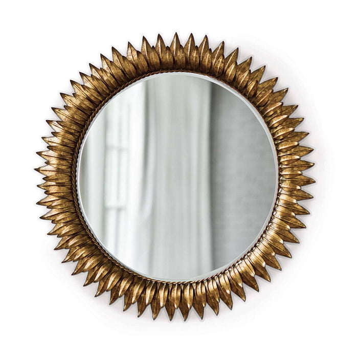 Regina Andrew Mirror from the Sun collection in Gold Leaf finish
