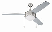 Craftmade - EPHA52BNK3-BNGW - 52" Ceiling Fan - Phaze Energy Star 3 - Brushed Polished Nickel