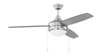 Craftmade - EPHA52BNK3-BNGW - 52" Ceiling Fan - Phaze Energy Star 3 - Brushed Polished Nickel