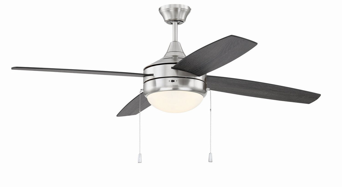 Craftmade - EPHA52BNK4-BNGW - 52" Ceiling Fan - Phaze Energy Star 4 - Brushed Polished Nickel