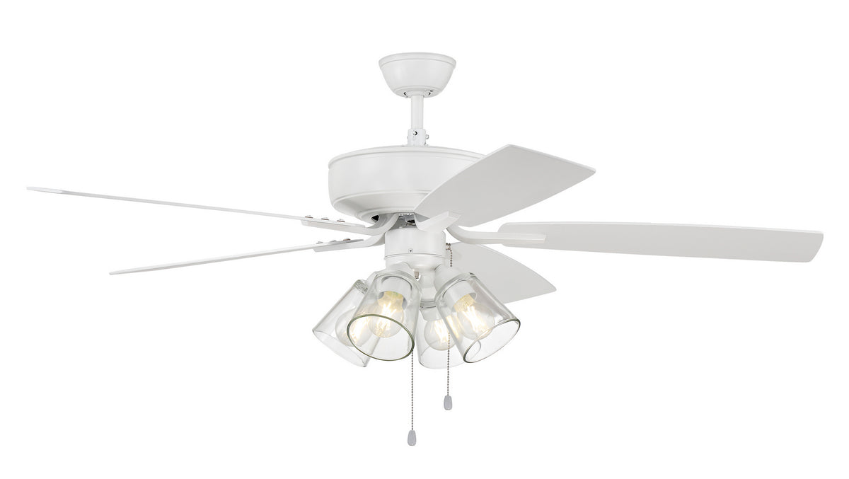 Craftmade - P104W5-52WWOK - 52" Ceiling Fan - Pro Plus 104 - White
