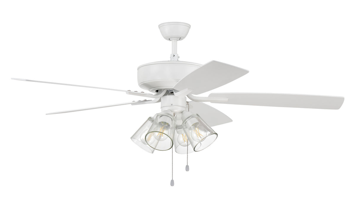 Craftmade - P104W5-52WWOK - 52" Ceiling Fan - Pro Plus 104 - White