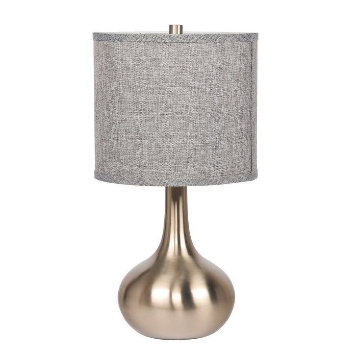 Craftmade One Light Table Lamp from the Table Lamp collection in Brushed Polished Nickel finish