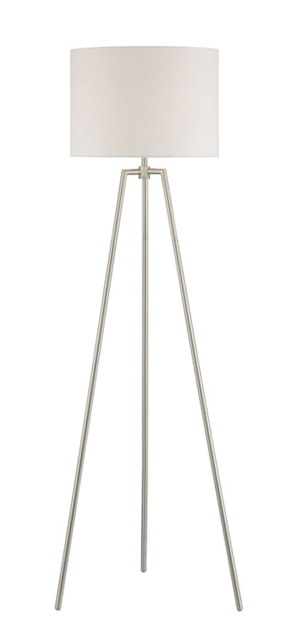Craftmade One Light Floor Lamp from the Floor Lamp collection in Brushed Polished Nickel finish