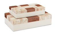 Currey and Company - 1200-0446 - Box Set of 2 - 1940s Collection - Beige/Brown/Ivory/Natural