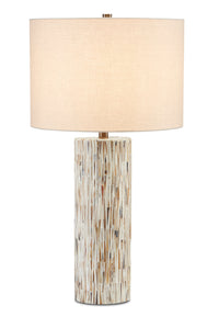 Currey and Company - 6000-0709 - One Light Table Lamp - Aquila - Cream/Natural/Brown