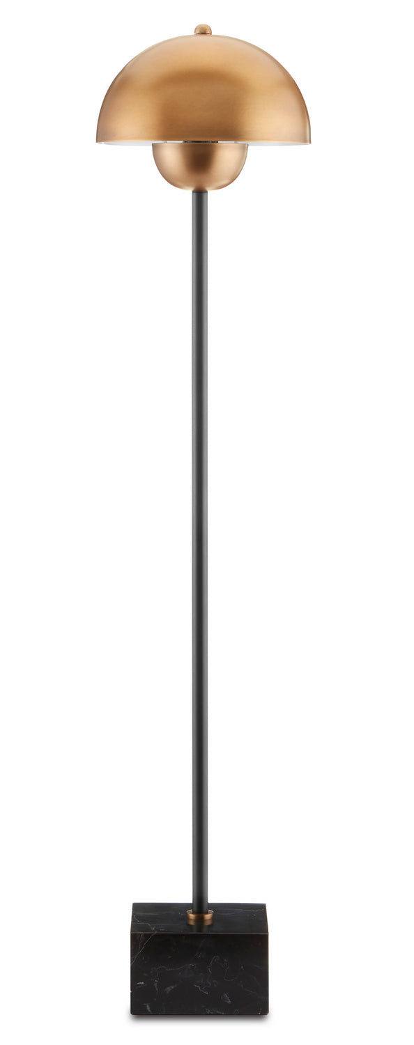 Currey and Company - 6000-0721 - One Light Table Lamp - La Rue - Brushed Brass/Black