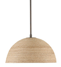 Currey and Company - 9000-0790 - One Light Pendant - Bronze Gold/Sugar White/Natural Rope